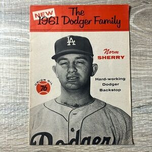 Vintage 1961 the dodger family pamphlet
